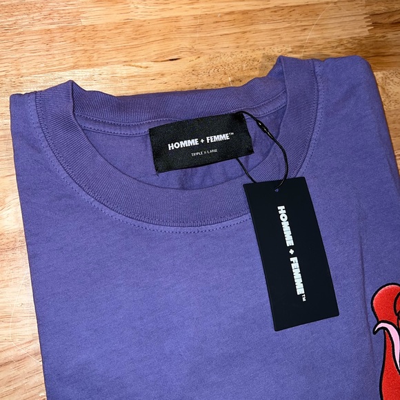 NEW Men’s Homme + Femme Roses Heavyweight Tee T-Shirt 3XL XXXL NWT *Made in USA* - Picture 4 of 10